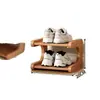 Zapatero Simple para Entrada de Casa, Multicapa, Pequeño, Estante de Almacenamiento Estrecho, Resistente y Duradero, Almacenamiento de Zapatero a Prueba de Polvo