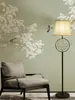 Papel Tapiz Artístico Moderno Estilo Chino con Flor de Magnolia y Pájaro, Estética Elegante para Fondo de Sofá, Dormitorio, Estudio, Arte de Pared Decorativo Ecológico