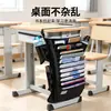 Bolsa de tecido para pendurar ao lado da mesa para estudantes do ensino médio, bolsa de armazenamento com classificação multicamadas para o lado da mesa, tipo antiderrapante e firme