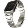 Para Apple iWatch S9 correa tres eslabones liberación rápida acero inoxidable AppleWatch iwatch8/7/6/5
