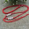 Directo de fábrica DIY cuerda para collar tejida a mano año de nacimiento rojo cordón nuevo colgante de cuentas de jade accesorios cuerda