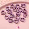 Novo produto 2022 Halo oco amor contas de cerâmica DIY joias feitas à mão esmalte de flor contas de porcelana acessórios para pulseira Atacado