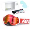 Set de Casco de Motocicleta Clásico en Stock, Gafas Todoterreno, Gafas de Exterior a Prueba de Viento, Gafas de Esquí UV, Gafas de Montar