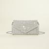 2023 nuevo bolso de mano de PU con diamantes de imitación y destellos, estilo sobre mini para cena, con cadena, clutch de fiesta, bolso de noche
