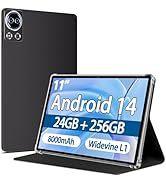 SKYEGG Tablet 11 inch Android 14 Tablets, 24GB+256GB+1TB Expand, Widevine L1 Compatible 8-Core Ta...