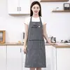 Nuevo Bordado Letra Oso Cuadros Halter Delantal Tareas Domésticas Cocina Resistente a Manchas Resistente a la Suciedad Ropa de Trabajo Transpirable Resistente al Desgaste