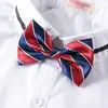 Pajarita Británica Infantil Niños y Niñas Uniformes Escolares Primaria y Secundaria Cuello de Actuación Flor Pajarita Corbata Traje
