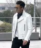 Fabricante Atacadista Jaqueta Masculina de Couro PU Estilo Coreano Nova para Primavera e Outono, Corte Regular, Tamanho Grande Casaco de Couro Masculino