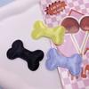Estilo Ins Tecido Dupla Face Ossos de Cachorro Acessórios para Joias Artesanais DIY Cabeça Decorativa de Latido Meias Material Ossos