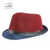 Sombreros de Jazz para Hombre al por Mayor Primavera y Verano Estilo Coreano Moda Patchwork Sombreros Pequeños Sombreros de Sol para Playa Protección Solar para Mujer
