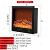 Chimenea Digital Personalizada Llama Simulada Calentador Decorativo de Gabinete Sala de Estar en Casa Chimenea Falsa para TV Empotrada