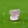Novo produto transfronteiriço: adoráveis figuras de elefante que brilham no escuro, perfeitas para jardinagem, paisagismo, decorações DIY, enfeites para pendurar e displays de paisagens em miniatura