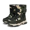 Botas de Neve para Meninos Estilo Outono/Inverno 2026 Sapatos de Algodão Infantis para Crianças de Média e Mais Velhas Botas para Meninas Espessas Antiderrapantes com Forro de Lã