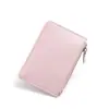 Portatarjetas Portátil de PU Más Vendido Transfronterizo, Cartera Multifuncional de Color Sólido a la Moda, Almacenamiento de Identificación, Estuche Compacto para Tarjetas de Control de Acceso