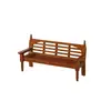 Adornos para Banco de Respaldo Accesorios Casa de Muñecas Mini Adornos de Madera Adornos de Madera Banco de Respaldo