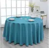 Toalha de mesa redonda para mesa de jantar espessada toalha de mesa redonda grande de hotel tecido toalha de mesa redonda para banquete de restaurante toalha de mesa de jantar de restaurante toalha de mesa de restaurante