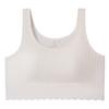 Ropa interior cómoda de algodón puro sin aros de acero para niñas de secundaria, nueva y de desarrollo temprano, sin dejar rastro, con almohadilla para el pecho y chaleco interior.