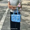 Bolsa de Praia Eva Estilo Coreano Moda Simples Bolsa com Furos Acessório DIY Bolsa de Mão Bolsa Tote de Verão para Exterior