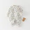 Macacão de bebê sem costura, macacão de bebê acolchoado de algodão 40g, roupa de outono e inverno para bebês, roupa de algodão Classe A para recém-nascidos