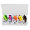 Isca Artificial 15g Vib Composto Spinner Rotativo Peixe de Chumbo Equipamento de Pesca Marinha Placa de Ferro Truta Água Doce Isca Artificial Falsa