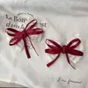 Grampo de Cabelo com Laço de Renda Longo, Acessório de Cabelo Fresco e Doce para Meninas