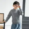 Suéter de Cachemir 100% Lana Cuello Medio Alto para Niños Niñas Ropa Interior Tejida Mediano Grande Niños Bebé Suéter Engrosado