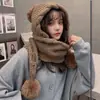 Gorro de punto Kawanishi para turismo con borla roja para mujer, otoño e invierno, viaje por el Día Nacional, sombrero de lana calado para pradera