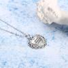 Zhen Rong deseo AliExpress Nuevo colgante de 12 piedras de nacimiento Europeo y Americano plateado plata S925 forma de corazón collar de diamantes completo mujeres
