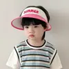 Sombreros de Verano para Niños Estilo Coreano Sombreros de Sol Abiertos con Ala Ancha para Niños y Niñas, Sombreros de Sol con Protección UV