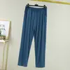 Pantalones Anchos de Modal para Hombre, Delgados de Pierna Ancha de Cintura Alta para Primavera/Verano, Tallas Grandes Casuales, Holgados para Dormir, Pantalones Largos Versátiles