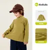 Camisetas infantiles Dudu, nuevos estilos de otoño, camisetas interiores antiestáticas para niños, tops de otoño para niñas, ropa moderna para bebés y niños