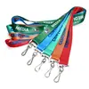 Lanyard de transferencia térmica de poliéster lámina de hierro gancho de ocho palabras insignia de permiso de trabajo insignia de certificado de exposición lanyard de tarjeta de fábrica logo impreso