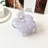 Nuevo Pinza para el Cabello Dulce de Chica para PC con Textura Transparente, Pinza de Garra de Flor, Pinza de Garra Linda Gordita, Pinza de Tiburón para Peinar el Cabello