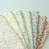 Tejido de Sarga de Algodón Cepillado, Pijamas de Otoño e Invierno, Pequeños Estampados Florales Cálidos, Ropa para Niños, Telas para Ropa de Casa