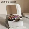 Espelho Dobrável Multifuncional Espelho de Maquiagem Suporte Dobrável Armazenamento Mesa de Dormitório Espelho para Retoque de Maquiagem Viagem Portátil Espelho Pequeno