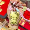 Chaveiro de Gato Hello Kitty Tira Dourada Tira Dourada Gato Kt Corrente para Celular Bolsa Pingente Pingente Presente