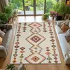 Alfombra de terciopelo cristal estilo marroquí Amazon para sala de estar, alfombra para sofá y mesa de café, alfombra decorativa de hotel, felpudo