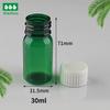30ml PET boca larga PET óleo de peixe garrafa plástica translúcida marrom verde garrafa escura vitamina garrafa de divisão