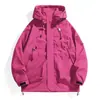 Chaqueta funcional para exteriores, unisex, corte holgado, estilo workwear, impermeable, cortavientos, transpirable, adecuada para senderismo, montañismo y uso casual, colección primavera/otoño
