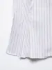 Al por mayor 2026 Primavera Nueva Camisa de Popelina a Rayas de Manga Corta Estilo Europeo y Americano para Mujer 7126
