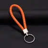 Joyería Tejida Creativa Llavero de Cuerda de Cuero Colgante para Coche Llavero de Cuerda de PU para Pareja Pequeño Regalo Fabricante Bolsa
