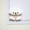 Dibujos Animados Lindos Oso Cachorro Accesorios de Resina Pegamento de Crema DIY Pasador Hecho a Mano Caja de Almacenamiento para Titulares Pegatina para Refrigerador