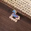 Novo Ornamento Pendente de Bordado Dupla Face de Abóbora e Cavalo em Brocado Song Estilo Chinês DIY Pulseira Pingente Acabado Acessório Venda por Atacado