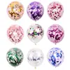 Comercio Exterior Lentejuelas de Colores Arreglo de Propuesta Decoración Globos Venta al por Mayor Fiesta Fiesta de Cumpleaños Promoción en el Suelo Globos Transparentes