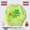 Ropa de bloques de construcción digitales Numberblocks Suéter de manga larga para niño con forro polar camiseta infantil de dibujos animados moderna otoño e invierno