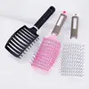 Peine de púas para mujer, diseñado para crear volumen en la raíz del cabello, una herramienta mágica para peinados de coronilla alta, adecuado para cabello largo y rizado, un peine de masaje grande y curvo