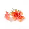 Acessórios de Orquídea Artificial Pequena de Três Cabeças Materiais DIY Decoração de Casa Flores Artificiais Estilo Fresco Presilha de Cabelo Acessório de Cabelo