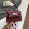 Bolso cruzado para mujer nuevo, bolso cuadrado pequeño de moda para el trabajo, patchwork vintage con cierre, bolso simple casual de hombro y cruzado