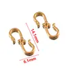 Hebilla en S para Joyería de Acero Inoxidable Chapado en Oro Transfronteriza Gancho de Conexión para Pulsera Collar de Elefante Creativo Hebilla de Pulsera Roscada Color Acero
