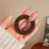 Elástico de Cabelo Espesso de Cor Melard de Alta Qualidade com Alta Elasticidade Que Não Danifica o Cabelo, Corda de Cabelo de Tricô Outono e Inverno para Meninas, Faixa de Cabelo com Strass para Mulheres